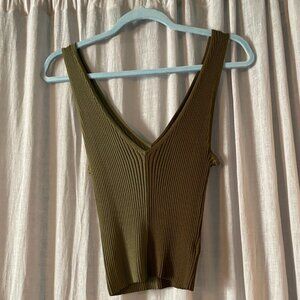 Staud Two-toned Sweater Tank